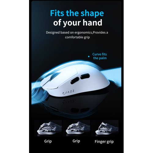 Купить Мышка Ajazz AJ179 V2 Max Wireless (AJ179-V2-MAX-W) White - цена в Харькове, Киеве, Днепре, Одессе
в интернет-магазине Telemart фото
