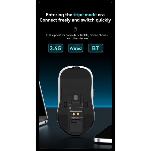 Купить Мышка Ajazz AJ159P MC Wireless (AJ159P-MC-B) Black - цена в Харькове, Киеве, Днепре, Одессе
в интернет-магазине Telemart фото