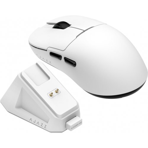 Купити Миша Ajazz AJ159P MC Wireless (AJ159P-MC-W) White - ціна в Києві, Львові, Вінниці, Хмельницькому, Франківську, Україні | інтернет-магазин TELEMART.UA фото