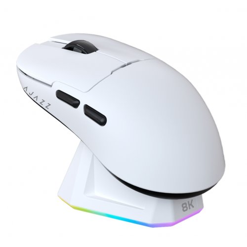 Купити Миша Ajazz AJ159 Pro Wireless (AJ159-PRO-W) White - ціна в Києві, Львові, Вінниці, Хмельницькому, Франківську, Україні | інтернет-магазин TELEMART.UA фото