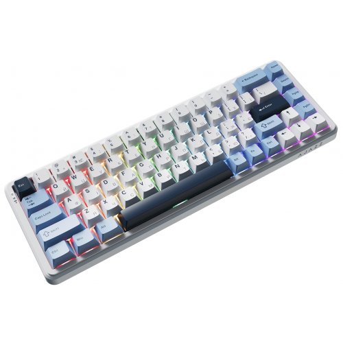 Купити Клавіатура Ajazz AK680 MAX RGB Magnetic Switches Wireless (AK680-M-BWD-A) Blue/White/Dark Blue - ціна в Києві, Львові, Вінниці, Хмельницькому, Франківську, Україні | інтернет-магазин TELEMART.UA фото