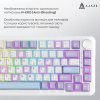 Фото Клавиатура Ajazz AK820 MAX RGB Magnetic Switches (AK820MAX-WM-PWB) Purple/White/Blue