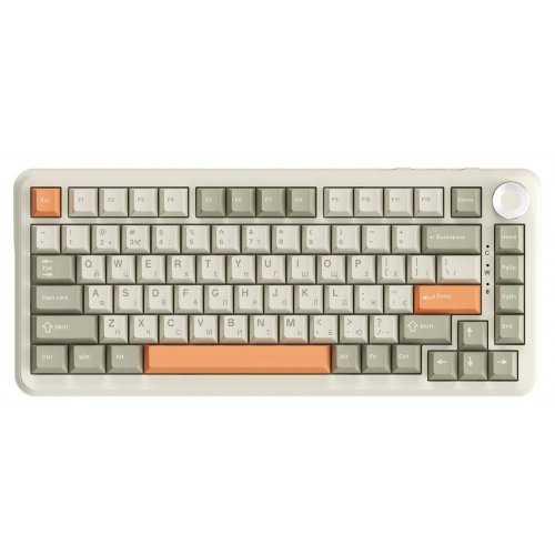 Купить Клавиатура Ajazz AK820 MAX RGB Flying Fish Switches (AK820MAX-FF-R) Retro Colour - цена в Харькове, Киеве, Днепре, Одессе
в интернет-магазине Telemart фото