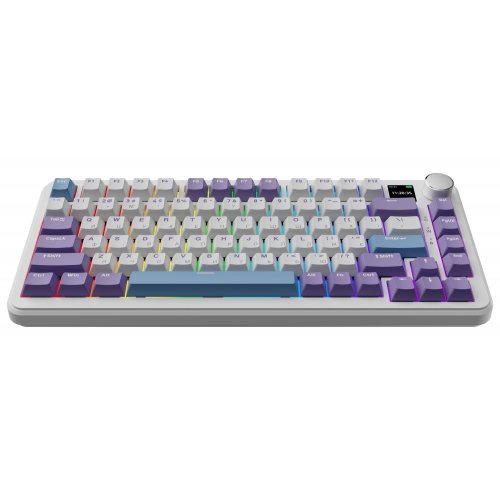 Купить Клавиатура Ajazz AK820 MAX Plus RGB Daydream Switches Wireless With Screen (AK820MAX-DD-BWD) Blue/White/Dark Blue - цена в Харькове, Киеве, Днепре, Одессе
в интернет-магазине Telemart фото
