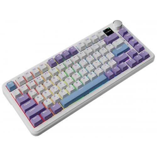 Купить Клавиатура Ajazz AK820 MAX Plus RGB Daydream Switches Wireless With Screen (AK820MAX-DD-BWD) Blue/White/Dark Blue - цена в Харькове, Киеве, Днепре, Одессе
в интернет-магазине Telemart фото