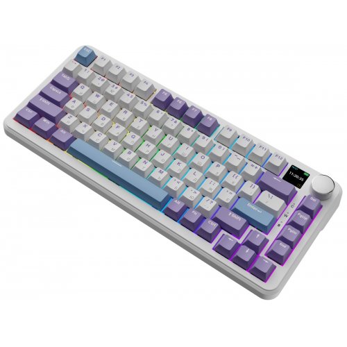 Купить Клавиатура Ajazz AK820 MAX Plus RGB Daydream Switches Wireless With Screen (AK820MAX-DD-BWD) Blue/White/Dark Blue - цена в Харькове, Киеве, Днепре, Одессе
в интернет-магазине Telemart фото