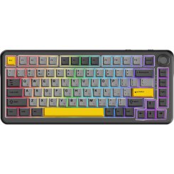 Клавіатура Ajazz AK820 MAX Plus RGB Daydream Switches Wireless With Screen (AK820MAX-DD-BGY) Black/Gray/Yellow