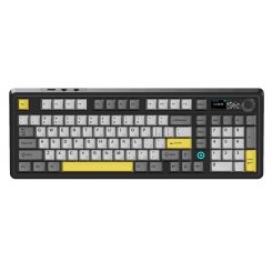 Клавиатура Ajazz AK980 RGB Clear Sky Switches Wireless With Screen (AK980-CS-BGY) Black/Gray/Yellow