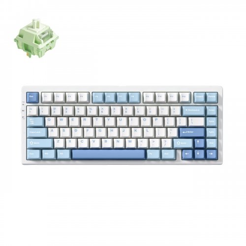 Photo Keyboard MCHOSE G75 Pro RGB Mechanical Matcha Latte Switch V2 Wireless (MC-G75-8-UA) Blue
