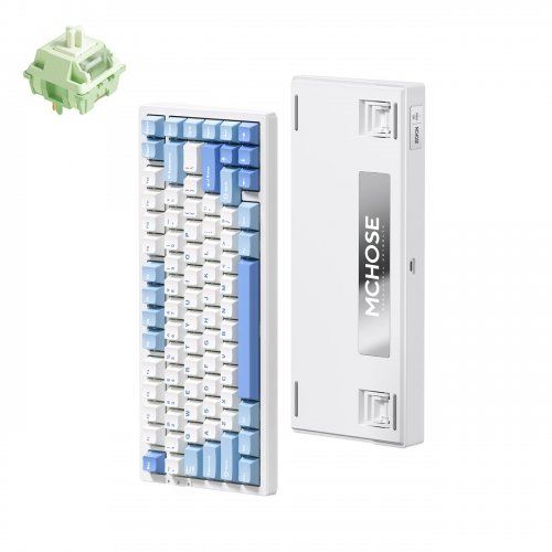 Клавіатура MCHOSE G75 Pro RGB Mechanical Matcha Latte Switch V2 Wireless (MC-G75-8-UA) Blue купити в Україні: Київ, Львів, Хмельницький, Тернопіль | Низька ціна, відгуки, характеристики від TELEMART фото