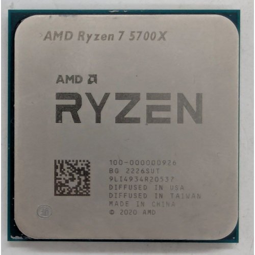Купить Процессор AMD Ryzen 7 5700X 3.4(4.6)GHz 32MB sAM4 Tray (100-000000926) (Восстановлено продавцом, 790201) с проверкой совместимости: обзор, характеристики, цена в Киеве, Днепре, Одессе, Харькове, Украине | интернет-магазин TELEMART.UA фото