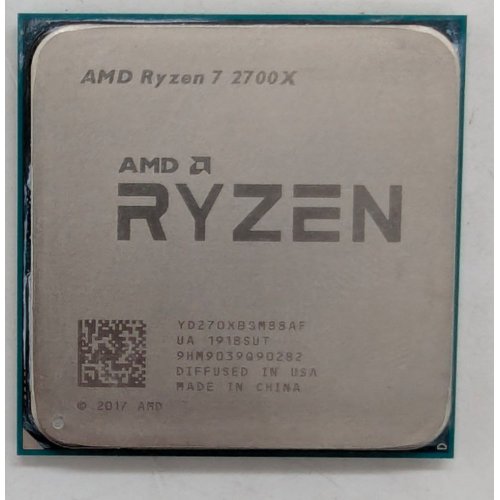 Процесор AMD Ryzen 7 2700X 3.7(4.3)GHz 16MB sAM4 Tray (YD270XBGM88AF) (Відновлено продавцем, 790208) купити з перевіркою сумісності: огляд, характеристики, ціна у Києві, Львові, Вінниці, Хмельницькому, Івано-Франківську, Україні | інтернет-магазин TELEMART.UA фото
