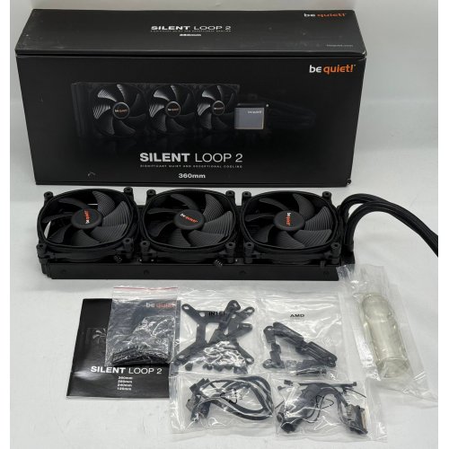 Готова сво Be Quiet! Silent Loop 2 360mm (BW012) (Відновлено продавцем, 790235) купити з перевіркою сумісності: огляд, характеристики, ціна у Києві, Львові, Вінниці, Хмельницькому, Івано-Франківську, Україні | інтернет-магазин TELEMART.UA фото