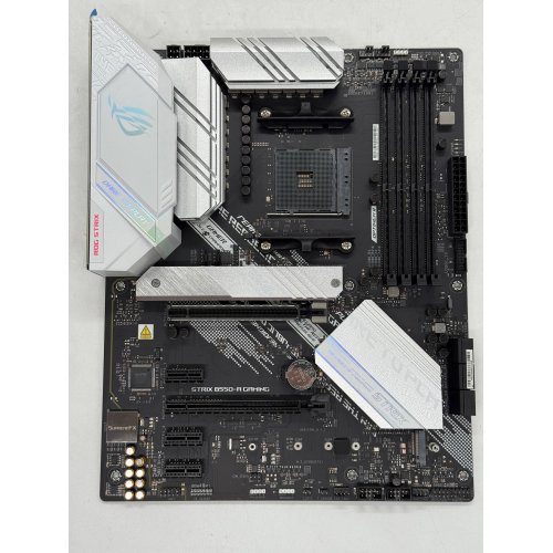 Материнська плата Asus ROG STRIX B550-A GAMING (sAM4, AMD B550) (Відновлено продавцем, 790270) купити з перевіркою сумісності: огляд, характеристики, ціна у Києві, Львові, Вінниці, Хмельницькому, Івано-Франківську, Україні | інтернет-магазин TELEMART.UA фото