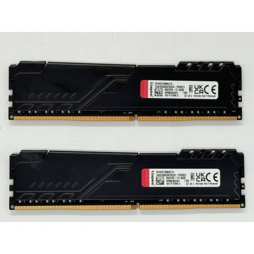 Купить Озу Kingston DDR4 16GB (2x8GB) 3200Mhz FURY Beast Black (KF432C16BBK2/16) (Восстановлено продавцом, 790272) с проверкой совместимости: обзор, характеристики, цена в Киеве, Днепре, Одессе, Харькове, Украине | интернет-магазин TELEMART.UA фото