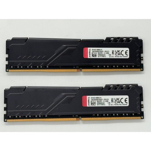 Купить Озу Kingston DDR4 16GB (2x8GB) 3200Mhz FURY Beast Black (KF432C16BBK2/16) (Восстановлено продавцом, 790273) с проверкой совместимости: обзор, характеристики, цена в Киеве, Днепре, Одессе, Харькове, Украине | интернет-магазин TELEMART.UA фото