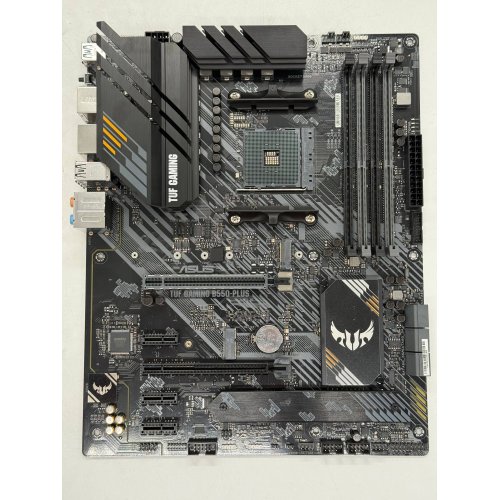 Материнська плата Asus TUF GAMING B550-PLUS (sAM4, AMD B550) (Відновлено продавцем, 790274) купити з перевіркою сумісності: огляд, характеристики, ціна у Києві, Львові, Вінниці, Хмельницькому, Івано-Франківську, Україні | інтернет-магазин TELEMART.UA фото