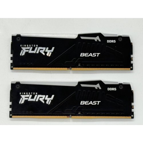 Купить Озу Kingston DDR5 16GB (2x8GB) 5600MHz FURY Beast RGB Black (KF556C40BBAK2-16) (Восстановлено продавцом, 790281) с проверкой совместимости: обзор, характеристики, цена в Киеве, Днепре, Одессе, Харькове, Украине | интернет-магазин TELEMART.UA фото