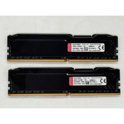 Купить Озу Kingston DDR4 8Gb (2x4GB) 2133Mhz HyperX FURY Black (HX421C14FBK2/8) (Восстановлено продавцом, 790282) с проверкой совместимости: обзор, характеристики, цена в Киеве, Днепре, Одессе, Харькове, Украине | интернет-магазин TELEMART.UA фото