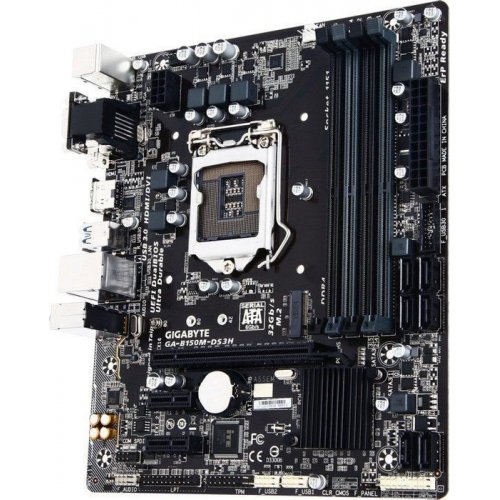 Купить Материнская плата Gigabyte GA-B150M-DS3H (s1151, Intel B150) (Восстановлено продавцом, 790290) с проверкой совместимости: обзор, характеристики, цена в Киеве, Днепре, Одессе, Харькове, Украине | интернет-магазин TELEMART.UA фото