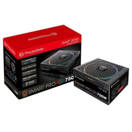 Блок питания Thermaltake SMART PRO RGB 750W (PS-SPR-0750FPCBEU-R) (Восстановлено продавцом, 790302) купить в Украине: Киев, Днепр, Харьков, Одесса  | Проверка совместимости, низкая цена, отзывы, характеристики от TELEMART фото