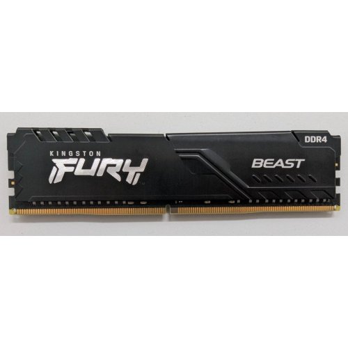 Купить Озу Kingston DDR4 16GB 3200Mhz FURY Beast Black (KF432C16BB1/16) (Восстановлено продавцом, 790354) с проверкой совместимости: обзор, характеристики, цена в Киеве, Днепре, Одессе, Харькове, Украине | интернет-магазин TELEMART.UA фото
