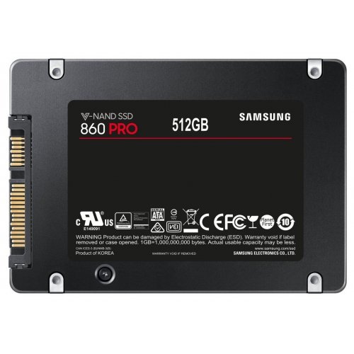 Продати SSD-диск Samsung 860 PRO V-NAND MLC 512GB 2.5" (MZ-76P512BW) за Trade-In у інтернет-магазині Телемарт - Київ, Дніпро, Україна фото