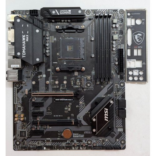Купить Материнская плата MSI B450 TOMAHAWK MAX II (sAM4, AMD B450) (Восстановлено продавцом, 790807) с проверкой совместимости: обзор, характеристики, цена в Киеве, Днепре, Одессе, Харькове, Украине | интернет-магазин TELEMART.UA фото