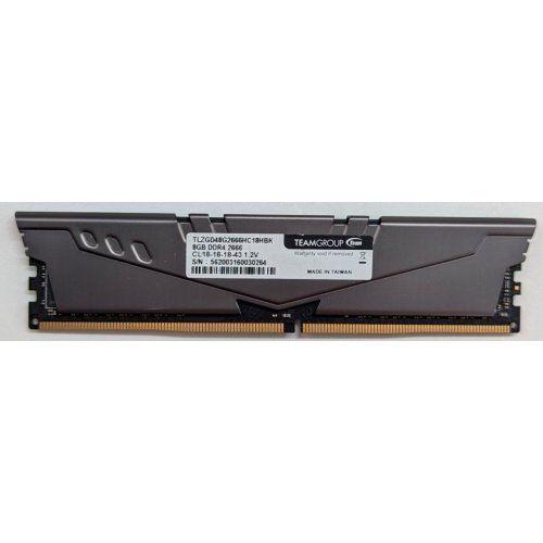 Озп Team DDR4 8GB 2666MHz Vulcan Z Grey (TLZGD48G2666HC18HBK) (Відновлено продавцем, 790810) купити з перевіркою сумісності: огляд, характеристики, ціна у Києві, Львові, Вінниці, Хмельницькому, Івано-Франківську, Україні | інтернет-магазин TELEMART.UA фото