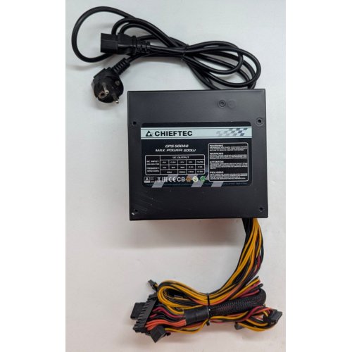 Блок живлення CHIEFTEC Smart 500W (GPS-500A8) (Відновлено продавцем, 790817) купити з перевіркою сумісності: огляд, характеристики, ціна у Києві, Львові, Вінниці, Хмельницькому, Івано-Франківську, Україні | інтернет-магазин TELEMART.UA фото