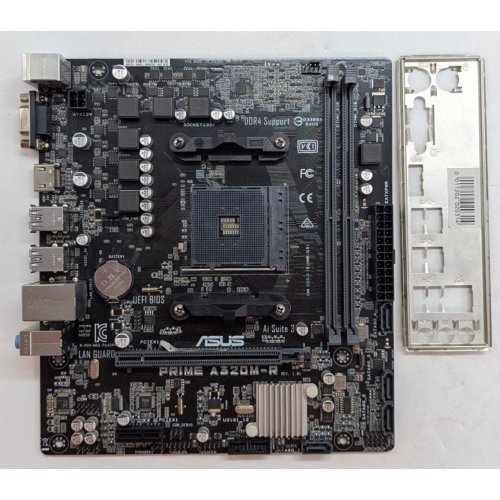 Купить Материнская плата Asus PRIME A320M-R (sAM4, AMD A320) (Восстановлено продавцом, 790818) с проверкой совместимости: обзор, характеристики, цена в Киеве, Днепре, Одессе, Харькове, Украине | интернет-магазин TELEMART.UA фото