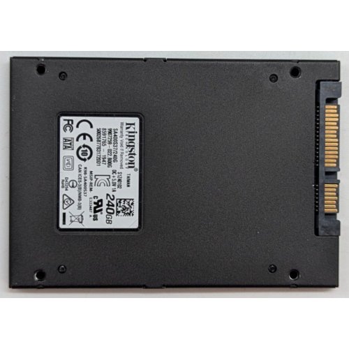 Купить Ssd-диск Kingston SSDNow A400 TLC 240GB 2.5'' (SA400S37/240G) (Восстановлено продавцом, 790905) с проверкой совместимости: обзор, характеристики, цена в Киеве, Днепре, Одессе, Харькове, Украине | интернет-магазин TELEMART.UA фото