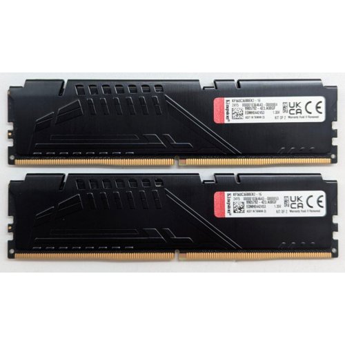 Купить Озу Kingston DDR5 16GB (2x8GB) 6000Mhz FURY Beast (KF560C36BBEK2-16) (Восстановлено продавцом, 790945) с проверкой совместимости: обзор, характеристики, цена в Киеве, Днепре, Одессе, Харькове, Украине | интернет-магазин TELEMART.UA фото