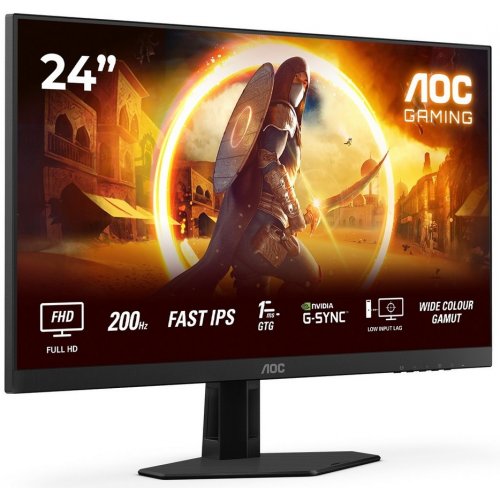 Купити Монітор AOC 23.8" 24G4HRE Black - ціна в Києві, Львові, Вінниці, Хмельницькому, Франківську, Україні | інтернет-магазин TELEMART.UA фото