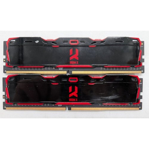 Купить Озу GoodRAM DDR4 16GB (2x8GB) 2666Mhz IRDM X Black (IR-X2666D464L16S/16GDC) (Восстановлено продавцом, 791173) с проверкой совместимости: обзор, характеристики, цена в Киеве, Днепре, Одессе, Харькове, Украине | интернет-магазин TELEMART.UA фото