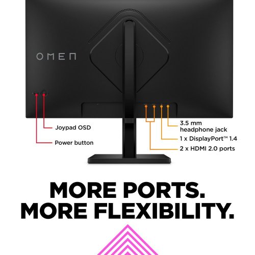 Купить Монитор HP 27" OMEN 27q (780H4AA) Black - цена в Харькове, Киеве, Днепре, Одессе
в интернет-магазине Telemart фото