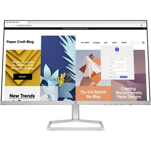 Купити Монітор HP 23.8" S5 524sf (94C17AA) Silver - ціна в Києві, Львові, Вінниці, Хмельницькому, Франківську, Україні | інтернет-магазин TELEMART.UA фото