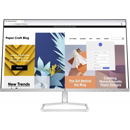 Купити Монітор HP 27" S5 527sw (94F46AA) White - ціна в Києві, Львові, Вінниці, Хмельницькому, Франківську, Україні | інтернет-магазин TELEMART.UA фото
