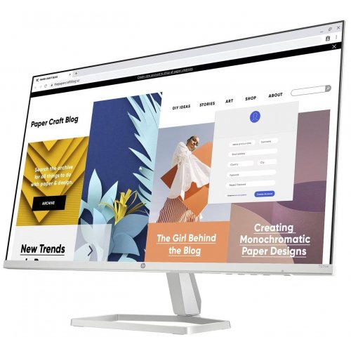 Купити Монітор HP 27" S5 527sw (94F46AA) White - ціна в Києві, Львові, Вінниці, Хмельницькому, Франківську, Україні | інтернет-магазин TELEMART.UA фото