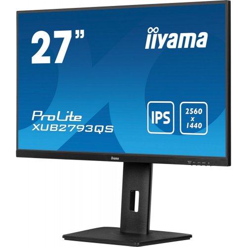 Купити Монітор Iiyama 27" ProLite XUB2793QS-B6 Black - ціна в Києві, Львові, Вінниці, Хмельницькому, Франківську, Україні | інтернет-магазин TELEMART.UA фото