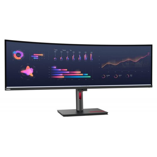 Купити Монітор Lenovo 49" ThinkVision P49w-30 (63DBRAT1UA) Black - ціна в Києві, Львові, Вінниці, Хмельницькому, Франківську, Україні | інтернет-магазин TELEMART.UA фото