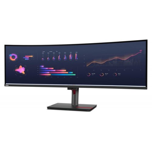 Купити Монітор Lenovo 49" ThinkVision P49w-30 (63DBRAT1UA) Black - ціна в Києві, Львові, Вінниці, Хмельницькому, Франківську, Україні | інтернет-магазин TELEMART.UA фото
