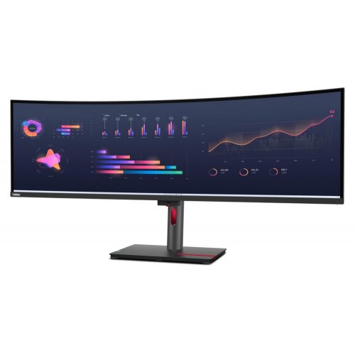 Купити Монітор Lenovo 49" ThinkVision P49w-30 (63DBRAT1UA) Black - ціна в Києві, Львові, Вінниці, Хмельницькому, Франківську, Україні | інтернет-магазин TELEMART.UA фото