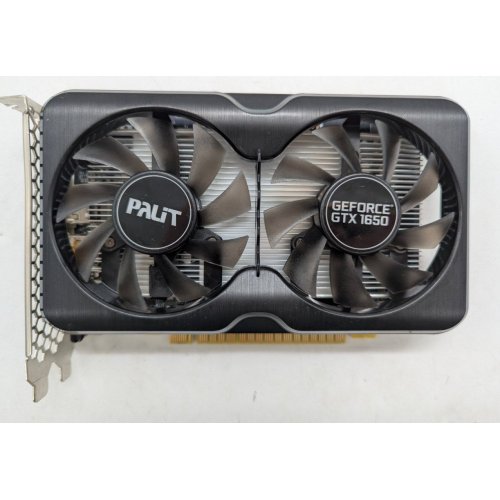 Відеокарта Palit GeForce GTX 1650 Gaming Pro 4096MB (NE6165001BG1-1175A) (Відновлено продавцем, 791219) купити з перевіркою сумісності: огляд, характеристики, ціна у Києві, Львові, Вінниці, Хмельницькому, Івано-Франківську, Україні | інтернет-магазин TELEMART.UA фото