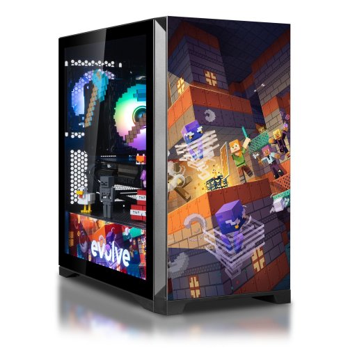 Купить Компьютер EVOLVE SpecialPart Minecraft Iron (EVSP-MI7500FN5060TI-D532S1TBK) Black - цена в Харькове, Киеве, Днепре, Одессе
в интернет-магазине Telemart фото