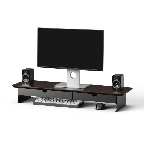 Купить Настольная подставка для монитора OfficePro MR145 Dark Wood/Black - цена в Харькове, Киеве, Днепре, Одессе
в интернет-магазине Telemart фото