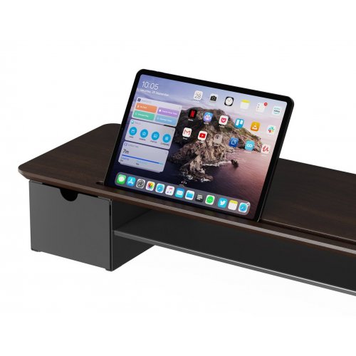 Купить Настольная подставка для монитора OfficePro MR161 Dark Wood/Black - цена в Харькове, Киеве, Днепре, Одессе
в интернет-магазине Telemart фото