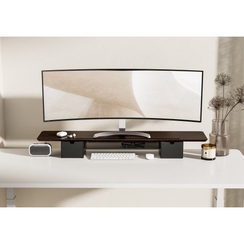 Купить Настольная подставка для монитора OfficePro MR177 Dark Wood/Black - цена в Харькове, Киеве, Днепре, Одессе
в интернет-магазине Telemart фото