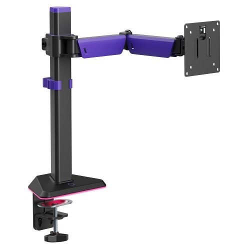 Купити Настільне кріплення для монітора GamePro MAG101 RGB 17-40" Black/Violet - ціна в Києві, Львові, Вінниці, Хмельницькому, Франківську, Україні | інтернет-магазин TELEMART.UA фото