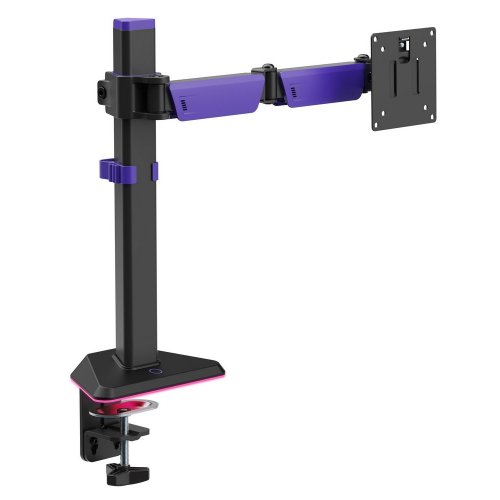 Купити Настільне кріплення для монітора GamePro MAG101 RGB 17-40" Black/Violet - ціна в Києві, Львові, Вінниці, Хмельницькому, Франківську, Україні | інтернет-магазин TELEMART.UA фото